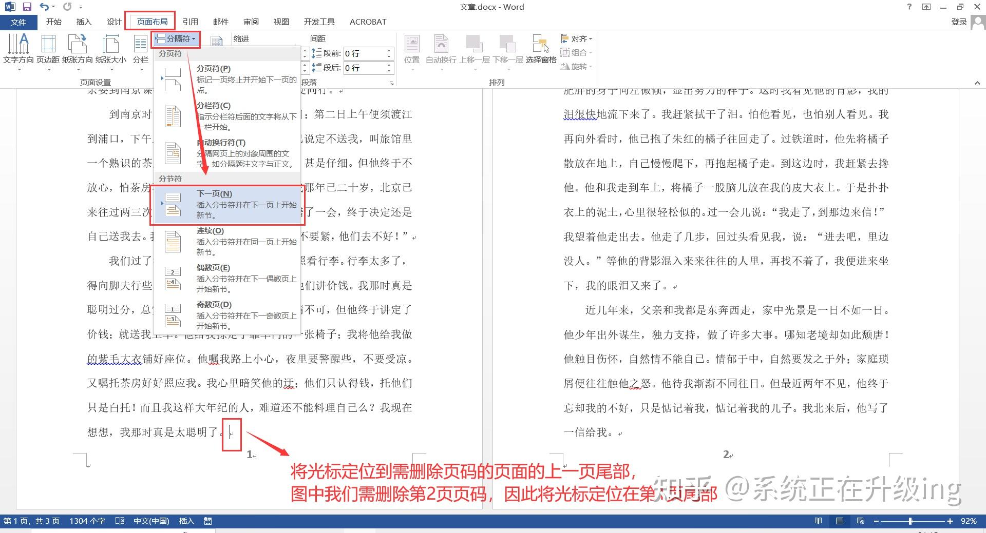 word怎样删除多余的页数和页码_word怎么删除个别页码_https://bianchenghao6.com/blog_后端_第1张