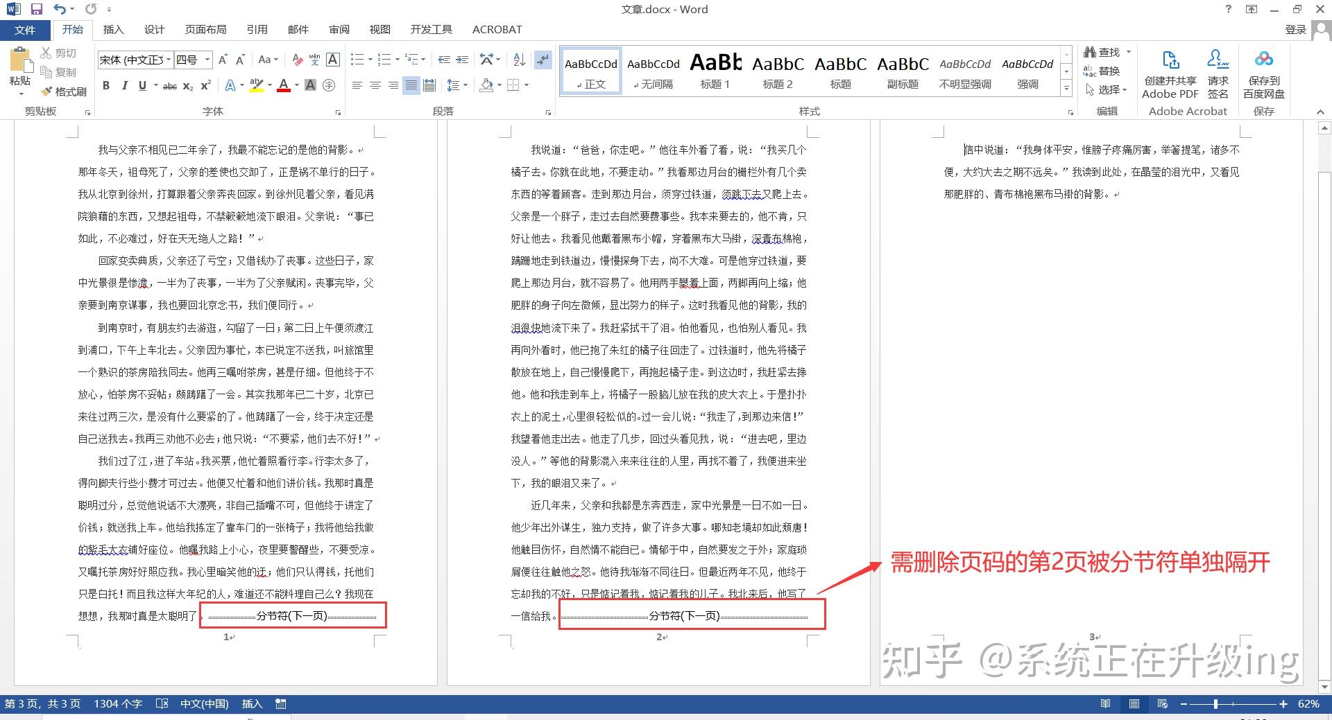 word怎样删除多余的页数和页码_word怎么删除个别页码_https://bianchenghao6.com/blog_后端_第7张