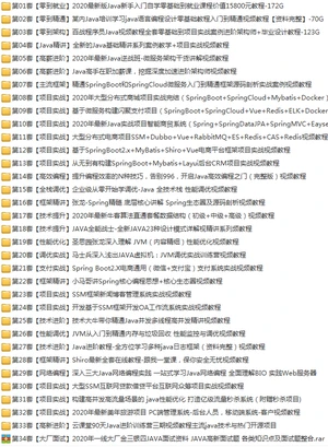 33套Java零基础入门到架构高薪视频_Javaweb开发大型企业级项目实战教程插图(1)